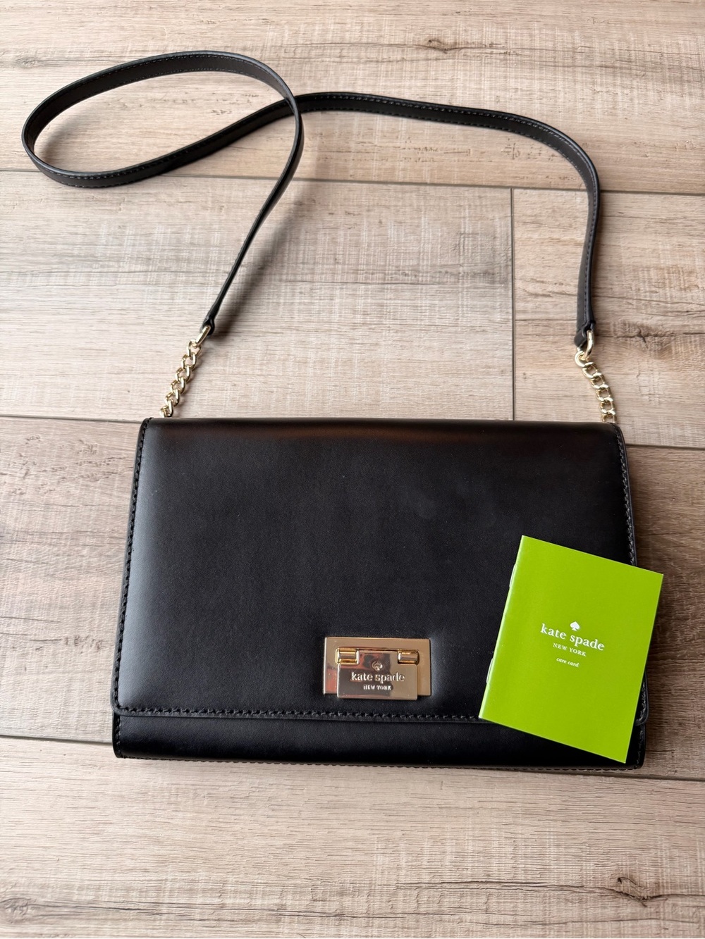 kate spade Black Leather Crossbody Bag